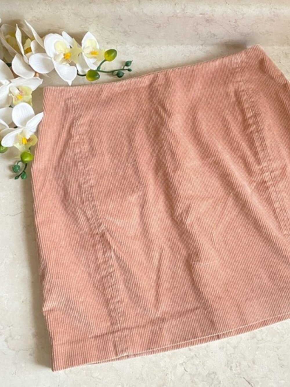 Aritzia Sunday Best Corduroy Lyra Mini Skirt Blush Pink Size 0